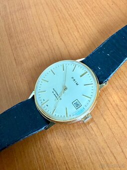 PREDÁM - Hodinky PRIM BAUHAUS Automatic pozlátené - 5