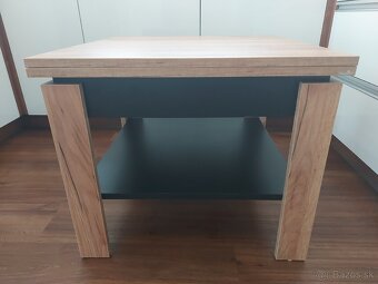 Rozkladaci konferencny stolik Mazzoni dub artisan 65x65cm - 5