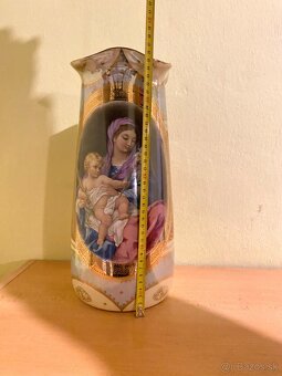 Starožitná vysoká váza - 5