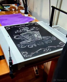 Šálka ornament - linoryt - grafika _ posledné 4 kusy - 5