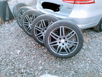 Elektrony,alu disky R18 Audi plus zanovne pneumatiky 5x112 - 5