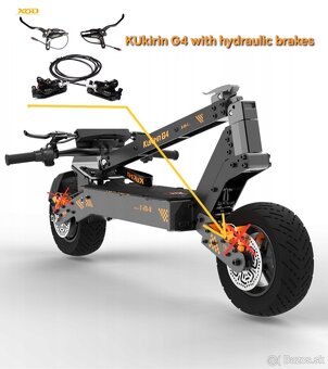 Kukirin G4 so XOD brzdami elektrická kolobežka - 5
