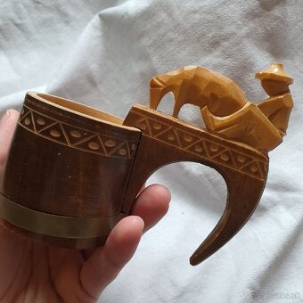 Ľudové starožitné  drevené črpáky - 5