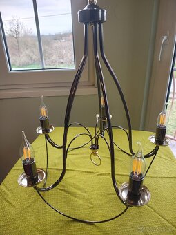 Kovový chrómový luster - 5