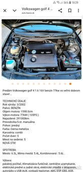 Golf 4 1.6.16v 77kw - 5