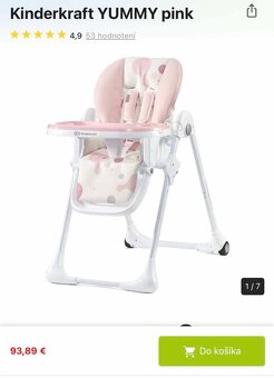 Predam detskú jedálenskú stoličku kinderkraft - 5