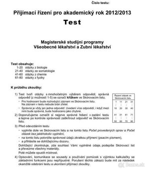 Materialy na prijimacie skusky na LF, Pharm,prirodovedecka - 5