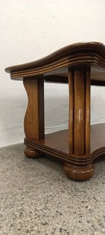 Rustikální konferenční stolek, nábytek z masívu - 5