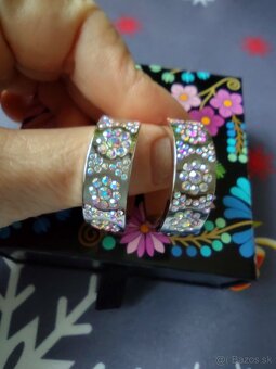 Zľava 15 eur+poštovné grátis - trblietavé náušnice P. Toth - 5