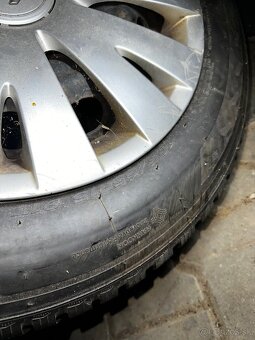 Predám disky citroen 4x108 + zimné pneu 195/65 R15 - 5