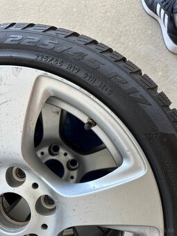 BMW originál disky R17 + zimné pneumatiky Pirelli - 5