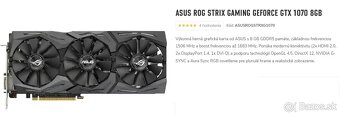Predam-Herný PC/Ryzen 5 3500X/GTX1070/16GB-DDR4 - 5