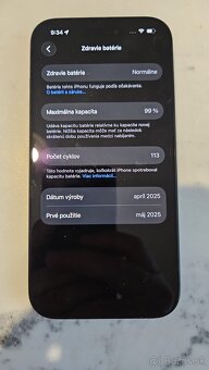 iPhone 15 128GB Black - Top stav, 99% batéria, v záruke - 5
