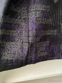 predám pánske potlačené tričko Black Sabbath, veľkosť "M" - 5