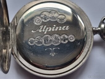 Vreckové hodinky,Alpina. - 5