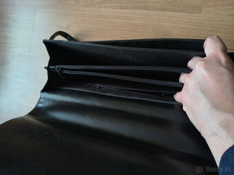 Čierna kožená taška Mercucio - 5