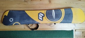 Snowboard 155cm, poškodené viazanie - 5