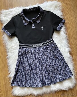 Dior súprava - polokošeľa+sukňa - čierna - 5
