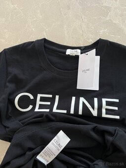 Celine tričko čierne s nápisom - 5