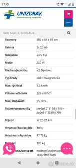 Elektrický skúter, invalidný vozík pre ZŤP. - 5
