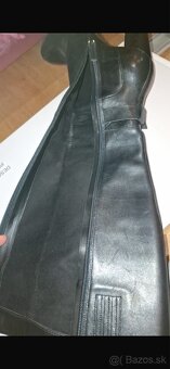 Predám čierne kožené vysoké čižmy GUESS - 5