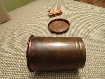 Predám starožitný MEDENÝ POHÁR s patinou - 5
