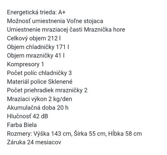 Chladnicka s mrazakom INDESIT A+ RAA - 5