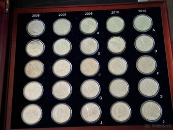 Sada striebornych minci 10 EURO 2002-2015 ADFGJ - 5