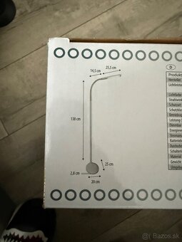 LED Stojaca Lampa KLEIBER – 4 farby svetla, dotyková - 5