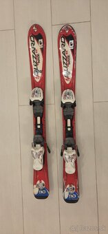 Detské lyže 90 cm + lyžiarky 18 - 18,5 cm - 5
