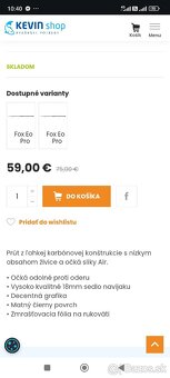 Predám udice Fox EOS pro 3.lb - 5