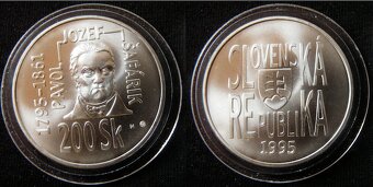 Slovenské strieborné 100, 200 koruny bk, proof - 5