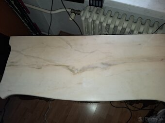 starožitná komoda s mramorom Francúzsko zdobená  bronzom - 5