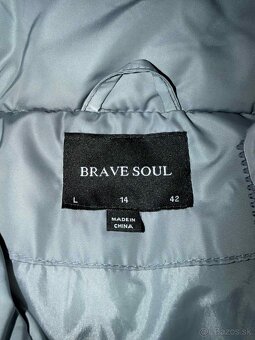 brave soul siva damska zimna predlzena vesta - 5