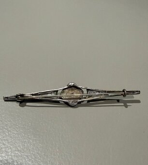 strieborná brošňa v etui - 5