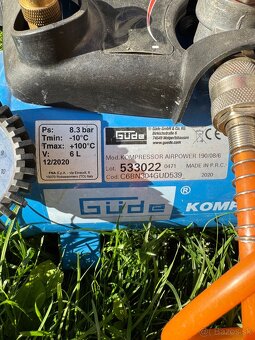 KOMPRESOR GÜDE AIRPOWER 6L - AKO NOVÝ - 5