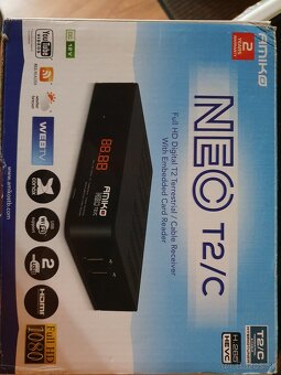 Predám DVB prijímač AMIKO NEO T2/C - 5