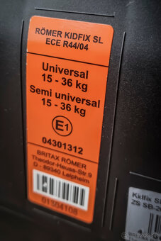Romer Kidfix SL 15-36kg s ISO-fixom - 5