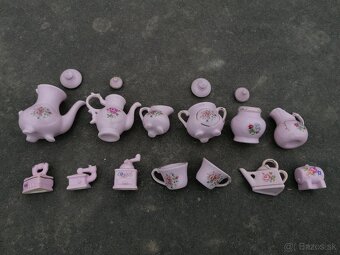 Predám zbierka miniatúr z ružového porcelánu - 5