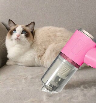 Mini Prenosný vysávač 3v1, ružový - 5