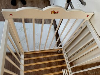 Detská postielka klups oliver biela - 5