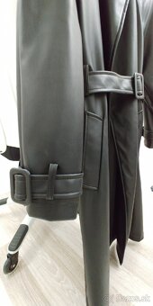 Kožený trench coat - 5