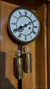 Predám funkčné dvojzávažové hodiny Gustáv Becker artdeco 191 - 5