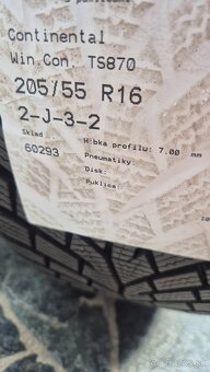 ZIMNE CONTINENTAL TS870 205/55 R17 + ALU VW - 5
