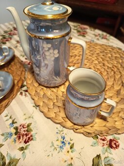 Kavova suprava modra, porcelan - 5