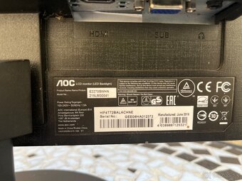 Monitor 21,5" AOC E2270SWHN - 5