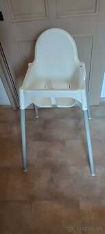 Detská postieľka, IKEA detská jedálenská stolička, chodítko - 5
