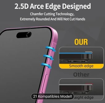 🛡️ Ochranné sklá na iPhone 16 Pro – Anti-Spy, 2 ks, nové, - 5