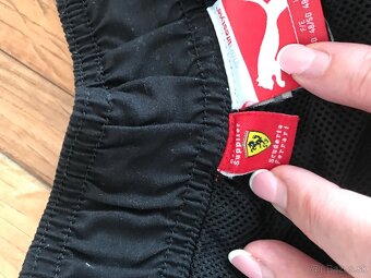 FERRARI/PUMA  originál black pánske capri nohavice L - 5