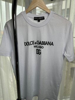 Pánske Dolce gabbana tričko čierne a biele posledné - 5
